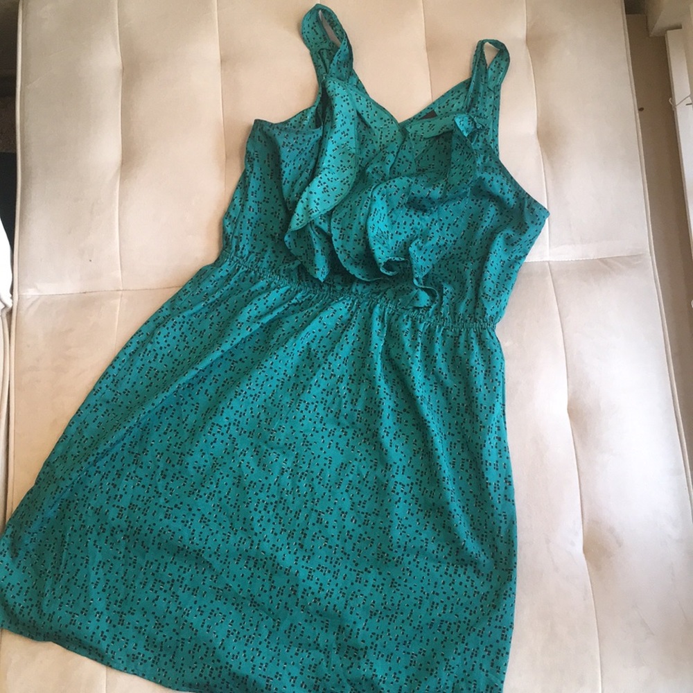 Green Dotted Dress